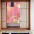 thumbnail image 1 of XMXT Japanese Noren Doorway Room Divider Curtain,Art Geometric Pink Print Restaurant Closet Door Entrance Kitchen Curtains, 34 x 56 inches, 1 of 7