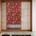 thumbnail image 1 of XMXT Japanese Noren Doorway Room Divider Curtain,Cartoon Red Snowflake Restaurant Closet Door Entrance Kitchen Curtains, 34 x 56 inches, 1 of 7
