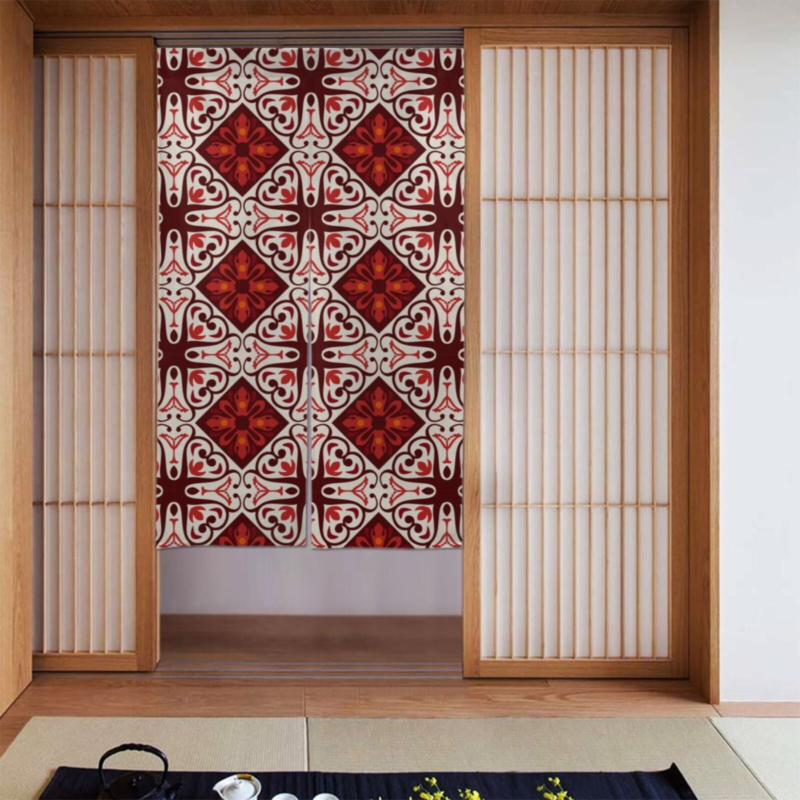 XMXT Japanese Noren Doorway Room Divider Curtain,Classic Perris Print