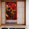 thumbnail image 1 of XMXT Japanese Noren Doorway Room Divider Curtain,Colorful Skull Print Restaurant Closet Door Entrance Kitchen Curtains, 34 x 56 inches, 1 of 7