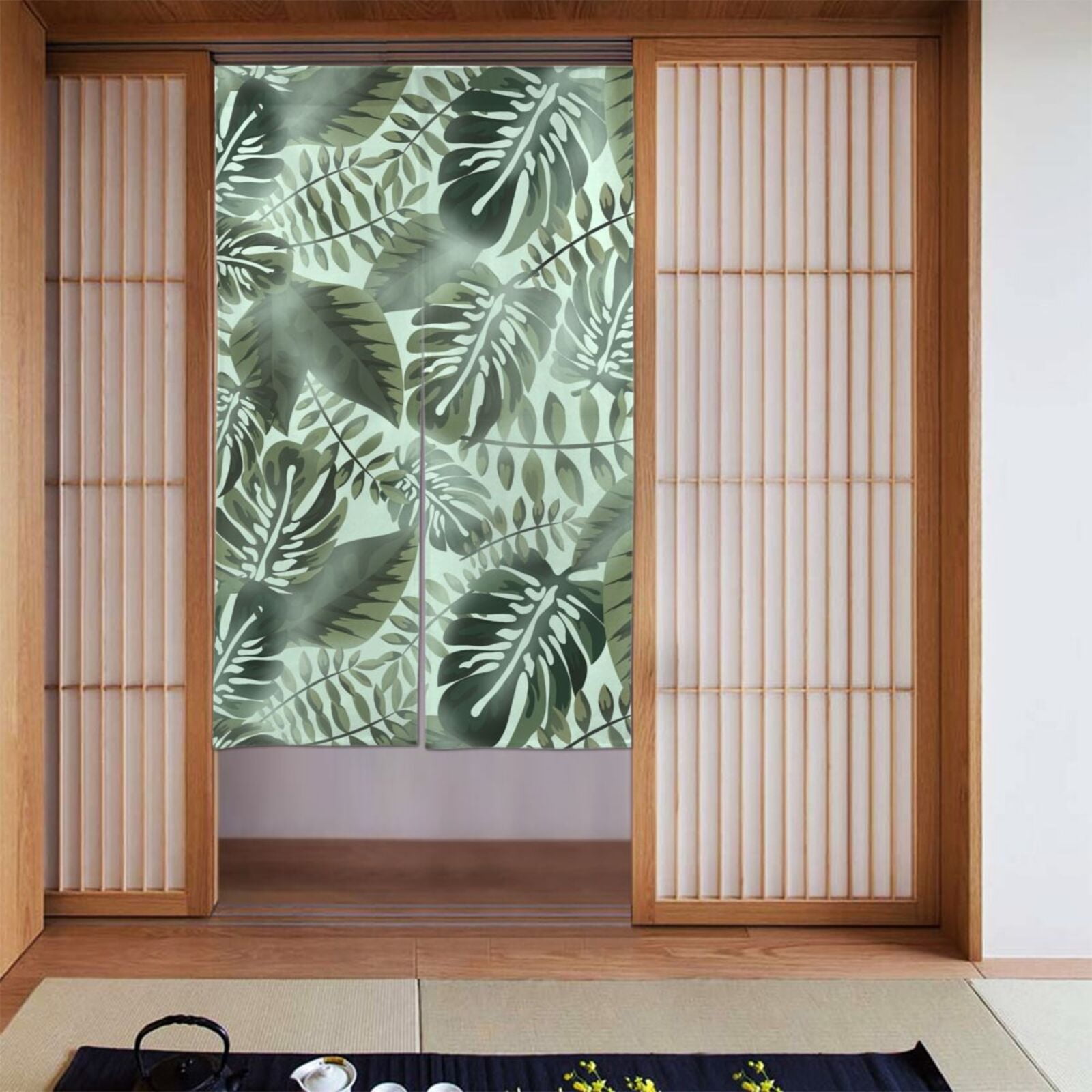 XMXT Japanese Noren Doorway Room Divider Curtain,Medellin Tropical