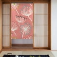 thumbnail image 1 of XMXT Japanese Noren Doorway Room Divider Curtain,Pink Dandelion Print Restaurant Closet Door Entrance Kitchen Curtains, 34 x 56 inches, 1 of 7