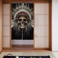 thumbnail image 1 of XMXT Japanese Noren Doorway Room Divider Curtain,Skeleton Indian Pattern Restaurant Closet Door Entrance Kitchen Curtains, 34 x 56 inches, 1 of 9