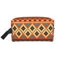 thumbnail image 1 of XMXT Large Capacity Makeup Bag, Retro Tribe Aztec Prints Storage Bags Travel Toiletry Cosmetic Bag for Women Men, 1 of 9