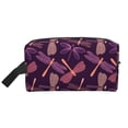 thumbnail image 1 of XMXT Large Capacity Makeup Pouch Bag, Colorful Art Dragonfly Make Up Storage Bag Cosmetic Travel Toiletry Bags for Women Men, One Size, 1 of 9