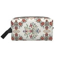 thumbnail image 1 of XMXT Large Capacity Makeup Pouch Bag, Elegant Turkish Flower Pattern Make Up Storage Bag Cosmetic Travel Toiletry Bags for Women Men, One Size, 1 of 9