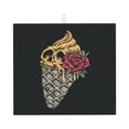 thumbnail image 1 of XMXT Microfiber Drying Mat, Ice Cream Skull Print Absorbent Dish Drying Mats for Kitchen Dishes Rack Pad, 16 x 18 inches, 1 of 9