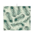 thumbnail image 1 of XMXT Microfiber Drying Mat for Kitchen Counter, Beautiful Peacock Feathers Absorbent Dish Drying Mats for Sink Dishes Rack Pad, 16 x 18 inches, 1 of 9