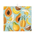 thumbnail image 1 of XMXT Microfiber Drying Mat for Kitchen Counter, Papaya Pineapple Banana Print Absorbent Dish Drying Mats for Sink Dishes Rack Pad, 16 x 18 inches, 1 of 9