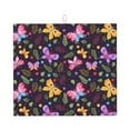 thumbnail image 1 of XMXT Microfiber Drying Mats, Green Leafy Colorful Butterfly Absorbent Dish Drying Mat for Kitchen Counter, 16 x 18 inches, 1 of 9