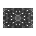 thumbnail image 1 of XMXT Non-Slip Area Rug, Black Spider Web Pattern Polyester Rugs for Living Room, 72 x 48 inches Black, 1 of 9