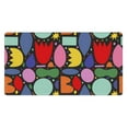 thumbnail image 1 of XMXT Non-Slip Gaming Mouse Pad, Flat Abstract Flower Mousepad Computer Keyboard Mats Desk Pads Office Decor Accessories, 15.8"x29.5", 1 of 8