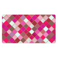thumbnail image 1 of XMXT Non-Slip Gaming Mouse Pad, Fuchsia Mosaic Print Mousepad Computer Keyboard Mats Desk Pads Office Decor Accessories, 15.8"x29.5", 1 of 8