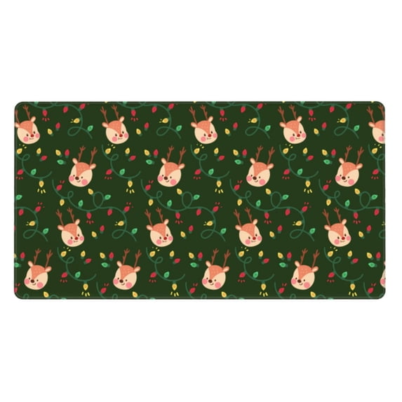 XMXT Non-Slip Gaming Mouse Pad, Vintage Camping Illustration Mousepad Computer Keyboard Mats Desk Pads Office Decor Accessories, 15.8"x29.51"