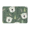 thumbnail image 1 of XMXT Non-Slip Polyester Bathroom Rugs Kitchen Door Mat, Cartoon Pine Bear Machine Washable Bath Mats Rug for Kitchen Shower Bathtub Decor, 15.7 x 23.6 inches, 1 of 9