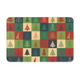 thumbnail image 1 of XMXT Non-Slip Polyester Bathroom Rugs Kitchen Door Mat, Christmas Tree Creative Plaid Machine Washable Bath Mats Rug for Kitchen Shower Bathtub Decor, 15.7 x 23.6 inches, 1 of 9