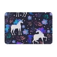thumbnail image 1 of XMXT Non-Slip Polyester Bathroom Rugs Kitchen Door Mat, Cute Unicorn Design Machine Washable Bath Mats Rug for Kitchen Shower Bathtub Decor, 15.7 x 23.6 inches, 1 of 9