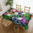 thumbnail image 1 of XMXT Polyester Rectangle Tablecloth, Tropical Floral Style Design Waterproof Table Cloth Home Dinner Decor Table Cover for Holiday Party, 54 x 72 inches, 1 of 9