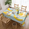 thumbnail image 1 of XMXT Polyester Rectangle Tablecloth, Yellow Sweet Banana Waterproof Table Cloth Home Dinner Decor Table Cover for Holiday Party, 54 x 72 inches, 1 of 9