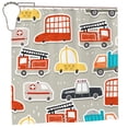 thumbnail image 1 of XMXT Shower Curtain Liner with Iron Hooks, Waterproof Cartoon Car Collection Prints Shower Curtains for Bathroom Decor Accessories, 72 x 72 inches, 1 of 9