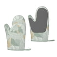 thumbnail image 1 of XMXT Silicone Oven Mitts, Classical Leaves Hand Painted Thickened Non-Slip Baking Gloves for Kitchen Cooking Grill, 2 Pcs, 1 of 9