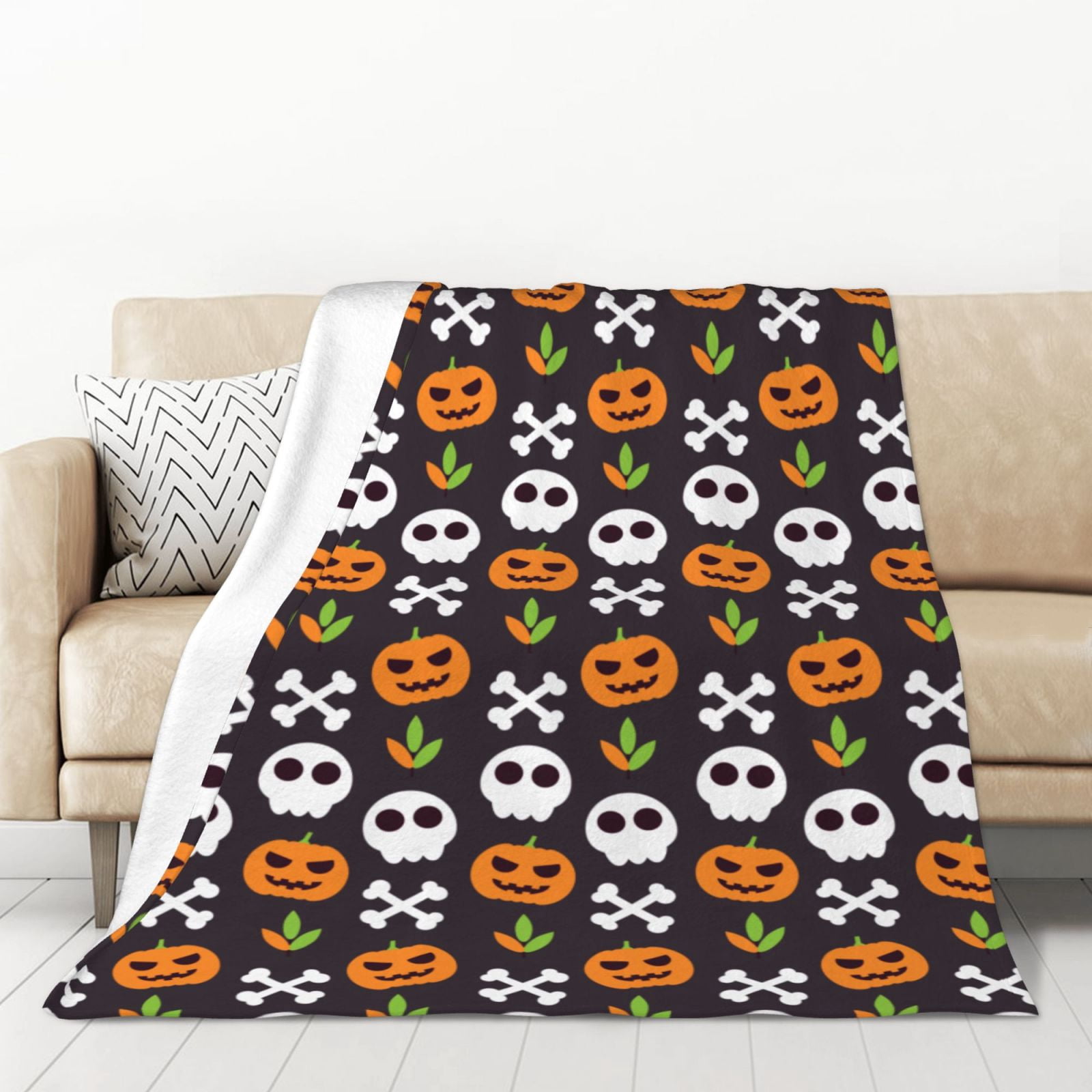 Graffiti Skull Print Blanket main image 1