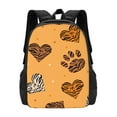 thumbnail image 1 of XMXT Travel Laptop Backpack for School Work, Leopard Print Love Paw Prints Large Capacity Bookbag Travel Bag Backpacks for Women Men, 1 of 9