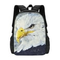 thumbnail image 1 of XMXT Travel Laptop Backpack for School Work, Oil Painting Eagle Pattern Large Capacity Bookbag Travel Bag Backpacks for Women Men, 1 of 9