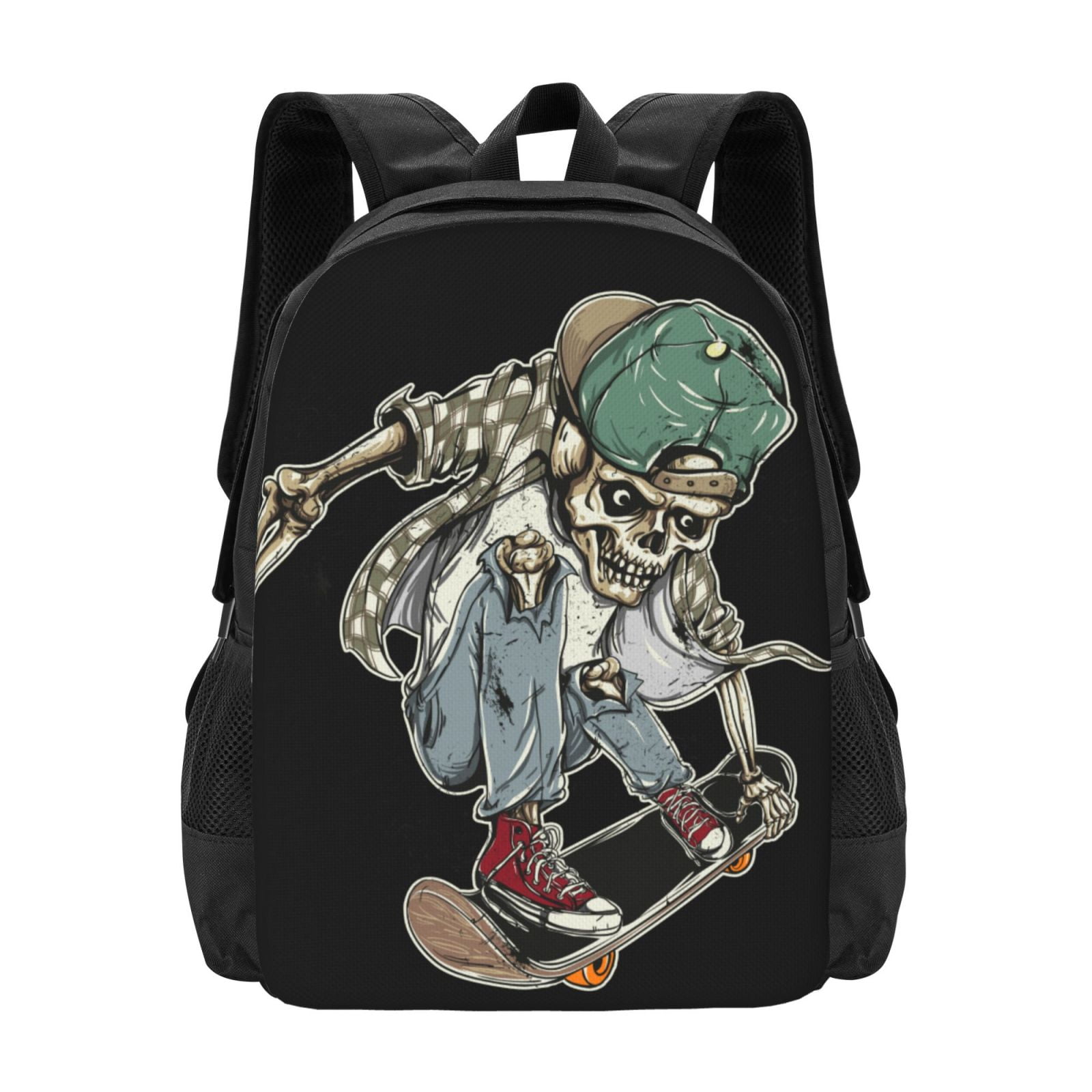 XMXT Travel Laptop Backpack for School Work, Skeleton Playing