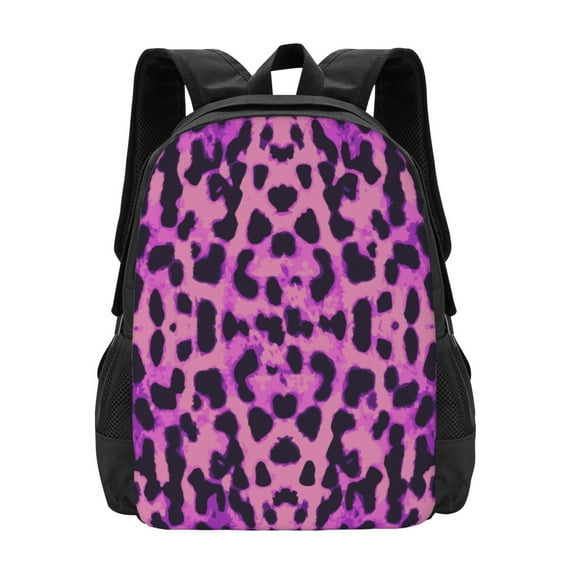 XMXT Travel Laptop Backpack for School Work, Stylish Animal Leopard Print Large Capacity Bookbag Travel Bag Backpacks for Women Men