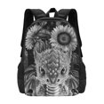 thumbnail image 1 of XMXT Travel Laptop Backpack for School Work, Sunflower Dinosaur Pattern Large Capacity Bookbag Travel Bag Backpacks for Women Men, 1 of 9
