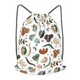 thumbnail image 1 of XMXT Unisex Drawstring Backpack for Women Men, Abstract Maple Leaf Jungle Waterproof Gym Bag String Bags for Shopping Sport Travel, m, 1 of 8