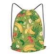 thumbnail image 1 of XMXT Unisex Drawstring Backpack for Women Men, Banana Cherry Pattern Waterproof Gym Bag String Bags for Shopping Sport Travel, m, 1 of 8