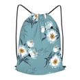 thumbnail image 1 of XMXT Unisex Drawstring Backpack for Women Men, Flower Realistic Print Waterproof Gym Bag String Bags for Shopping Sport Travel, s, 1 of 8