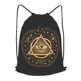 thumbnail image 1 of XMXT Unisex Drawstring Backpack for Women Men, Mystic Mandala Eyes Waterproof Gym Bag String Bags for Shopping Sport Travel, s, 1 of 8