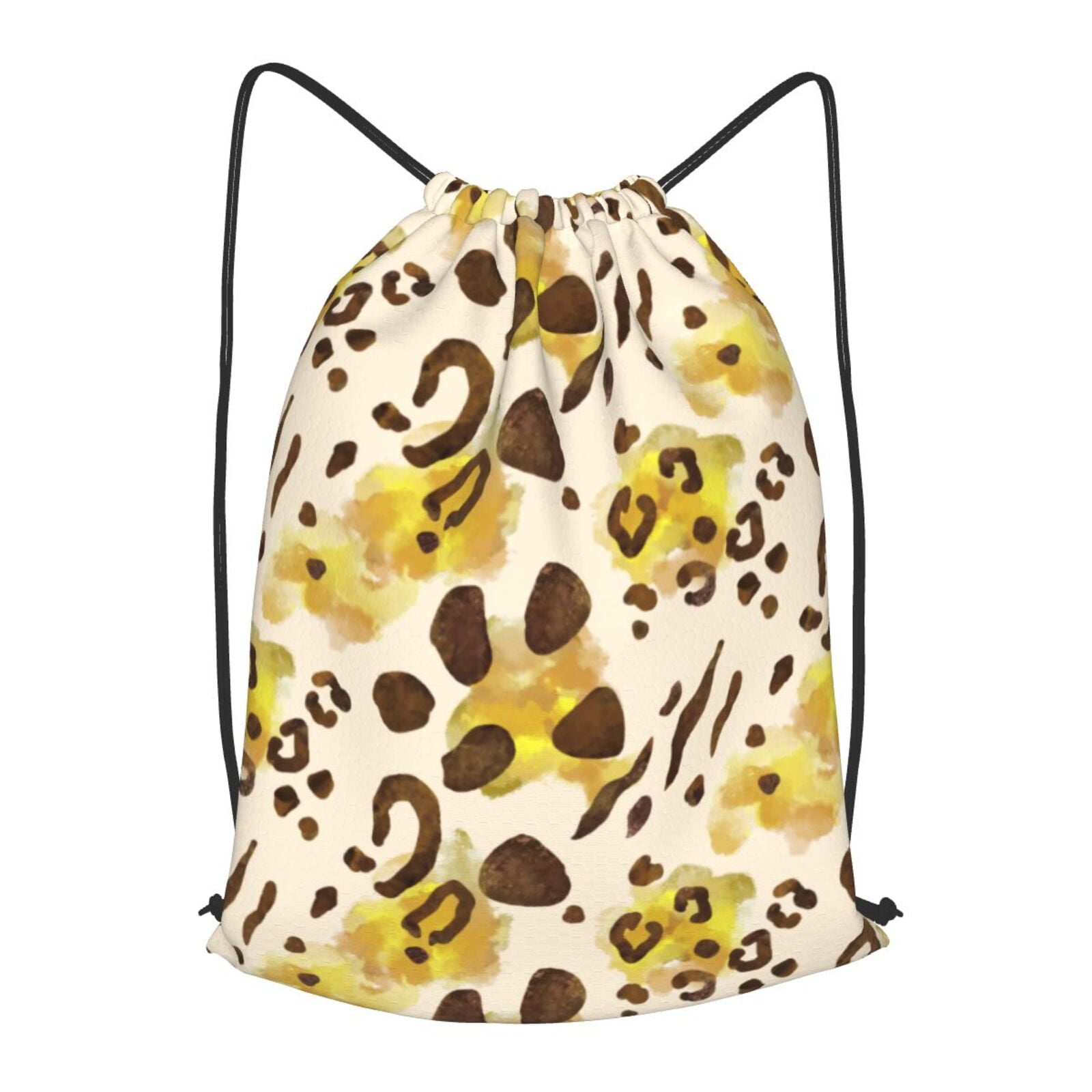 XMXT Unisex Drawstring Backpack for Women Men, Yellow