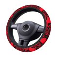 thumbnail image 1 of XMXT Various Love Illustrations Steering Wheel Cover, Elastic Non-Slip Universal Fit Car Decor Accessories Protector for Auto SUV Trucks, 1 of 8