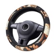 thumbnail image 1 of XMXT Vintage Food Hand Drawn Illustration Steering Wheel Cover, Elastic Non-Slip Universal Fit Car Decor Accessories Protector for Auto SUV Trucks, 1 of 8