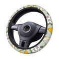 thumbnail image 1 of XMXT Vintage Yellow Pear Steering Wheel Cover, Elastic Non-Slip Universal Fit Car Decor Accessories Protector for Auto SUV Trucks, 1 of 8