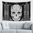 thumbnail image 1 of XMXT Wall Tapestry, Cosmic Skull Design Print Wall Decor Tapestry for Bedroom, 60 x 40 inches Black, 1 of 9