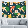 thumbnail image 1 of XMXT Wall Tapestry Hanging, Koi Flower Pattern Wall Decor Tapestry for Bedroom Living Room Dorm, 60 x 40 inches, 1 of 9