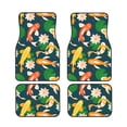 thumbnail image 1 of XMXT Waterproof Floor Mats for Cars, Koi Flower Pattern Non-Slip Universal Fit Auto Carpet Car Decor Mat for Women Men, Set of 4, 1 of 1
