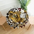thumbnail image 1 of XMXT Waterproof Round Table Cloth, Tiger Pen Drawing Tablecloth Polyester Table Cover for Home Kitchen Dining Party Room Decor, 60 inches, 1 of 8