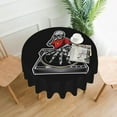 thumbnail image 1 of XMXT Waterproof Table Cloth, Hip Hop Style Skull Polyester Round Tablecloth for Dining Room Party Decor Tablecloths, 60 inches, 1 of 8