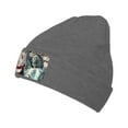 thumbnail image 1 of XMXT Winter Casual Beanie Hats for Men Women, American Lady Statue Vintage Print Unisex Adult Cap Warm Daily Knit Hat Skull Caps, Deep Heather, 1 of 9