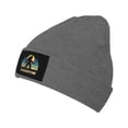 thumbnail image 1 of XMXT Winter Casual Beanie Hats for Men Women, Big Foots Walking Illustration Unisex Adult Cap Warm Daily Knit Hat Skull Caps, Deep Heather, 1 of 9