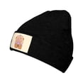 thumbnail image 1 of XMXT Winter Casual Beanie Hats for Men Women, Flat Butterfly Flower Unisex Adult Cap Warm Daily Knit Hat Skull Caps, Black, 1 of 9