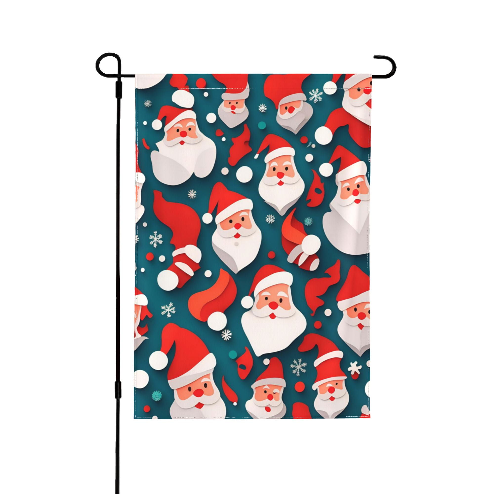 XMXY Abstract Santa Red Claus Garden Flags Double Sided,Farmhouse