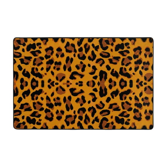 XMXY Area Rugs Doormat Outdoor Entrance, Abstract Leopard Print Facecloth Non-slip Floor Mat Rug for Living Room Kitchen Sink Area Indoor,36"x24"