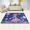 thumbnail image 1 of XMXY Area Rugs Doormat Outdoor Entrance, Cartoon Girl Garden Dancing Facecloth Non-slip Floor Mat Rug for Living Room Kitchen Sink Area Indoor,72"x48", 1 of 9